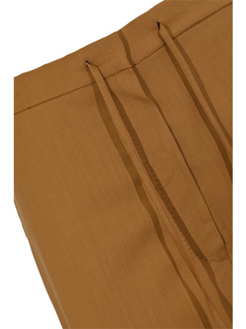 Pantalone a coulisse Berard in lana Nocciola MAX MARA STUDIO | 2526136051600026